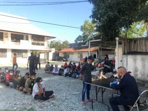 Halao Serimonia Agradesimentu Hafoin Sae Sinto, PNTL Kaer Membru GAM 117 Iha Manleuana