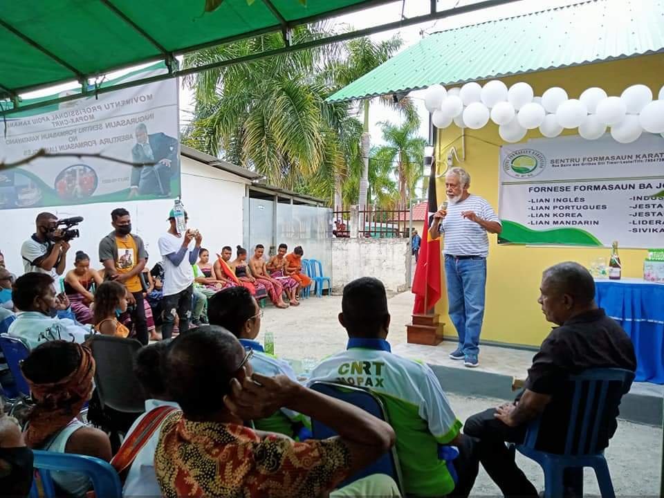 Partido CNRT Liderado Xanana Gusmao Lansa ba Publiku Sentru Formasaun Karatayano