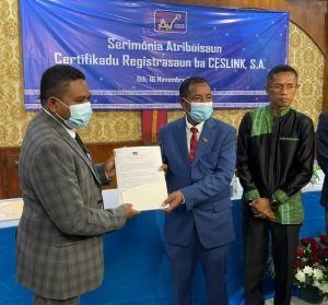 ANC Ofisialmente Atribui Sertifikadu ba CESLINK, Deseza Fasilita Servisu Internet Lais no Baratu