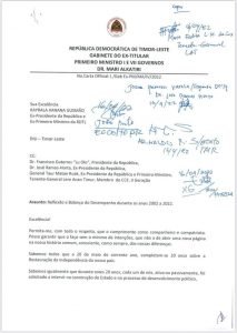 Xanana Seidauk Simu Alkatiri Nia ‘Surat Cinta’ 