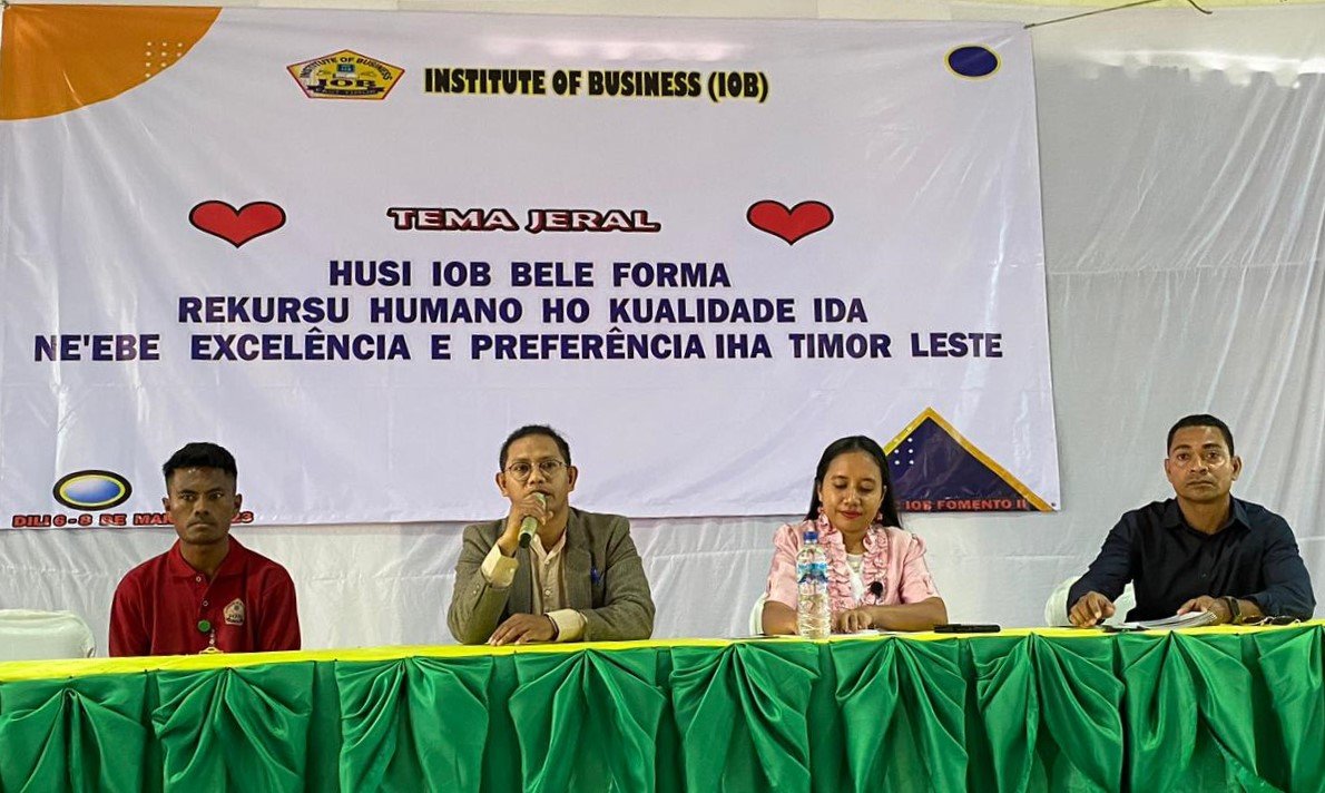 Ekipa Diresaun ID Úniku Sosializa Programa IDÚ ba Estudante Foun sira iha IOB