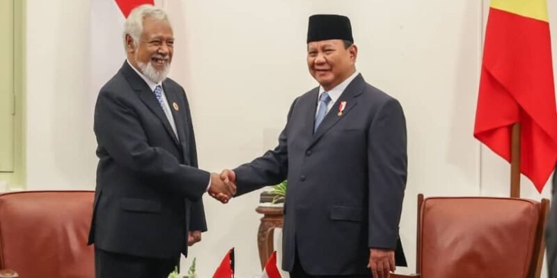 PM Xanana Hasoru Malu ho Prezidente Repúblika Prabowo Subianto