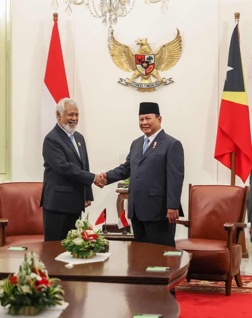 PM Xanana Hasoru Malu ho Prezidente Repúblika Prabowo Subianto